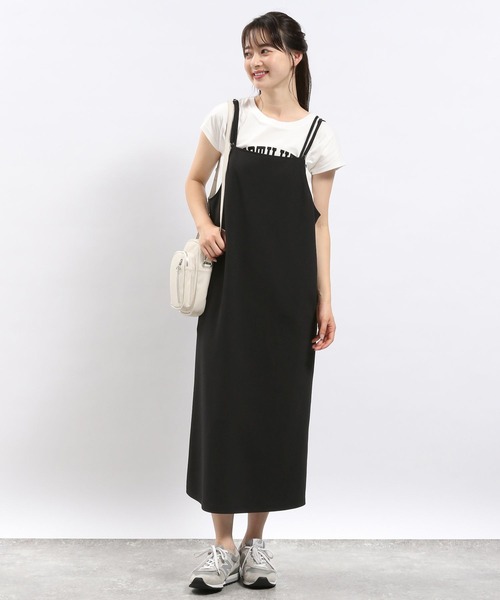 GLOBAL WORK Smile Seed Store（グローバルワーク スマイルシードストア）の「Iラインキャミワンピース/128513（シャツワンピース・レディース・ブラック/チャコール/モカ・LARGE/X-LARGE/MEDIUM）」の4枚目の写真