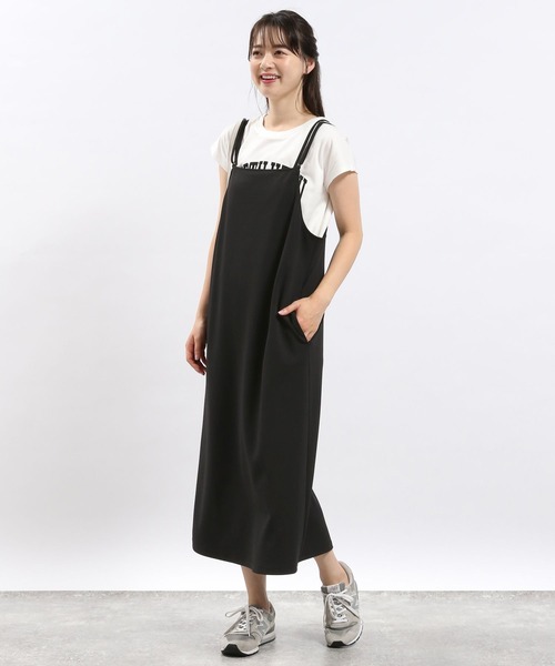 GLOBAL WORK Smile Seed Store（グローバルワーク スマイルシードストア）の「Iラインキャミワンピース/128513（シャツワンピース・レディース・ブラック/チャコール/モカ・LARGE/X-LARGE/MEDIUM）」の5枚目の写真