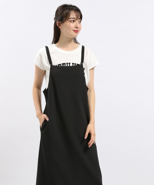 GLOBAL WORK Smile Seed Store（グローバルワーク スマイルシードストア）の「Iラインキャミワンピース/128513（シャツワンピース・レディース・ブラック/チャコール/モカ・LARGE/X-LARGE/MEDIUM）」の7枚目の写真