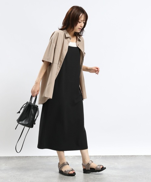 GLOBAL WORK Smile Seed Store（グローバルワーク スマイルシードストア）の「Iラインキャミワンピース/128513（シャツワンピース・レディース・ブラック/チャコール/モカ・LARGE/X-LARGE/MEDIUM）」の10枚目の写真