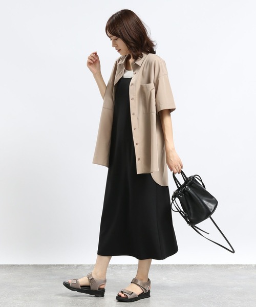 GLOBAL WORK Smile Seed Store（グローバルワーク スマイルシードストア）の「Iラインキャミワンピース/128513（シャツワンピース・レディース・ブラック/チャコール/モカ・LARGE/X-LARGE/MEDIUM）」の11枚目の写真