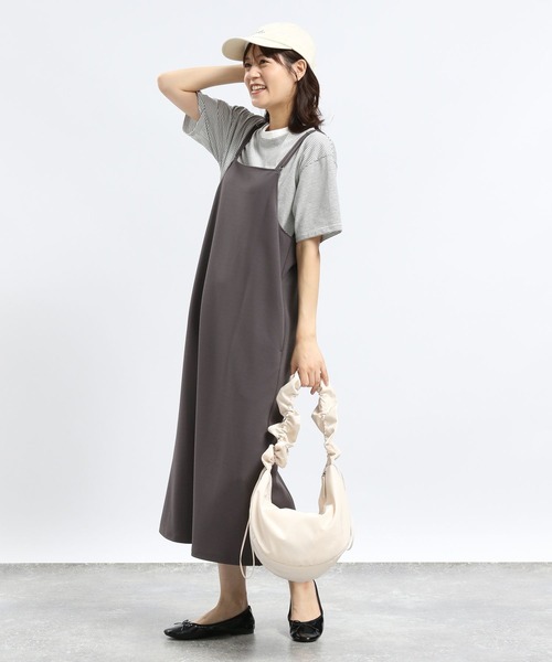 GLOBAL WORK Smile Seed Store（グローバルワーク スマイルシードストア）の「Iラインキャミワンピース/128513（シャツワンピース・レディース・ブラック/チャコール/モカ・LARGE/X-LARGE/MEDIUM）」の16枚目の写真