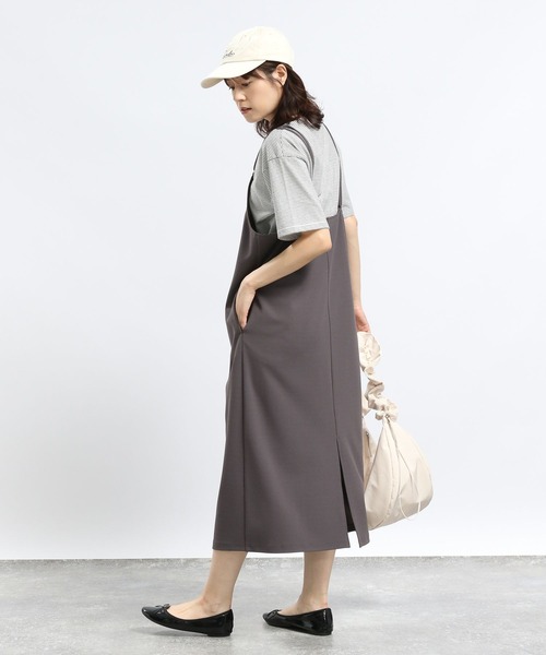 GLOBAL WORK Smile Seed Store（グローバルワーク スマイルシードストア）の「Iラインキャミワンピース/128513（シャツワンピース・レディース・ブラック/チャコール/モカ・LARGE/X-LARGE/MEDIUM）」の17枚目の写真