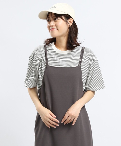 GLOBAL WORK Smile Seed Store（グローバルワーク スマイルシードストア）の「Iラインキャミワンピース/128513（シャツワンピース・レディース・ブラック/チャコール/モカ・LARGE/X-LARGE/MEDIUM）」の18枚目の写真