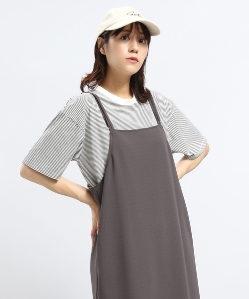 GLOBAL WORK Smile Seed Store（グローバルワーク スマイルシードストア）の「Iラインキャミワンピース/128513（シャツワンピース・レディース・ブラック/チャコール/モカ・LARGE/X-LARGE/MEDIUM）」の20枚目の写真
