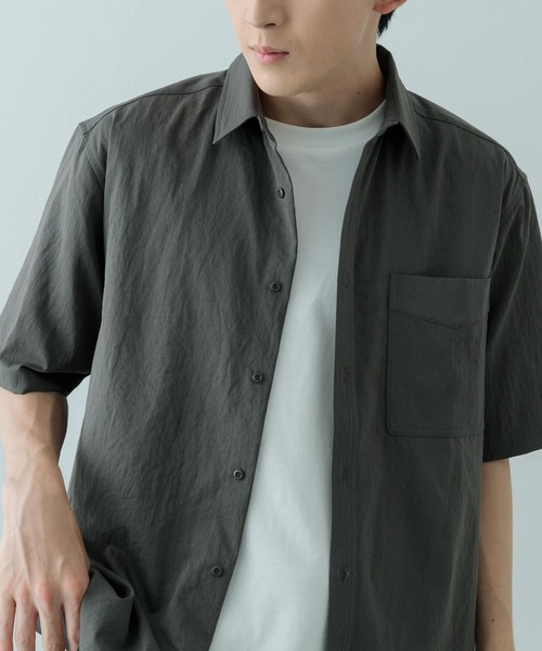 ITEMS URBANRESEARCH(アイテムズ アーバンリサーチ)の「ユーティリティ ショートスリーブシャツ(シャツ/ブラウス・メンズ・カーキ/ブラウン系その他/ダークグレー・LARGE/MEDIUM)」の11枚目の写真