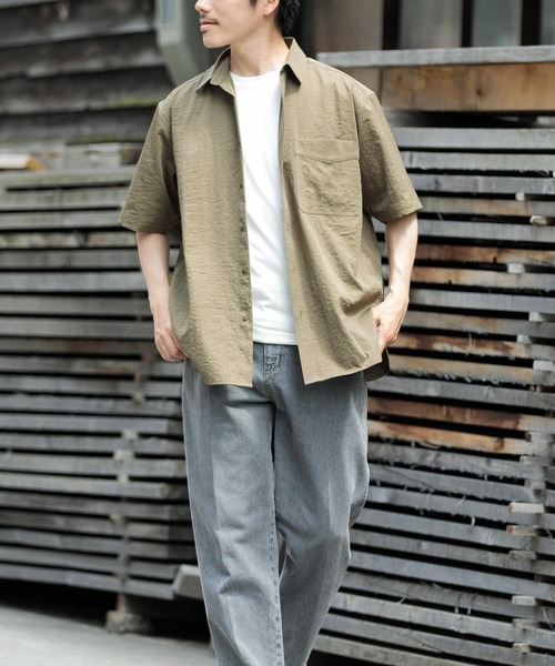 ITEMS URBANRESEARCH(アイテムズ アーバンリサーチ)の「ユーティリティ ショートスリーブシャツ(シャツ/ブラウス・メンズ・カーキ/ブラウン系その他/ダークグレー・LARGE/MEDIUM)」の14枚目の写真