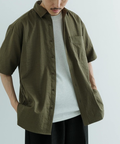 ITEMS URBANRESEARCH(アイテムズ アーバンリサーチ)の「ユーティリティ ショートスリーブシャツ(シャツ/ブラウス・メンズ・カーキ/ブラウン系その他/ダークグレー・LARGE/MEDIUM)」の16枚目の写真