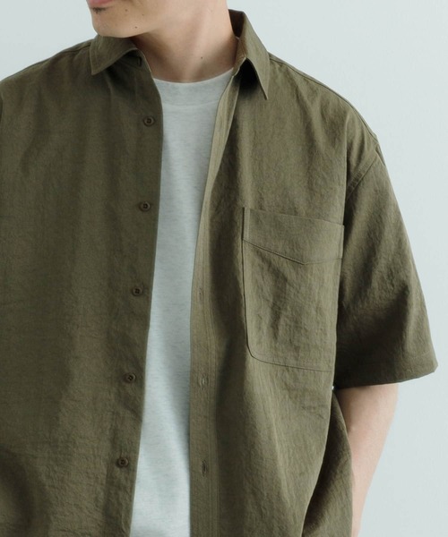 ITEMS URBANRESEARCH(アイテムズ アーバンリサーチ)の「ユーティリティ ショートスリーブシャツ(シャツ/ブラウス・メンズ・カーキ/ブラウン系その他/ダークグレー・LARGE/MEDIUM)」の18枚目の写真