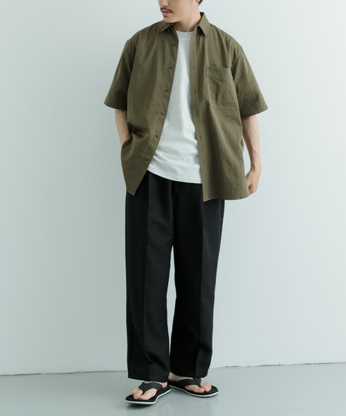 ITEMS URBANRESEARCH(アイテムズ アーバンリサーチ)の「ユーティリティ ショートスリーブシャツ(シャツ/ブラウス・メンズ・カーキ/ブラウン系その他/ダークグレー・LARGE/MEDIUM)」の19枚目の写真