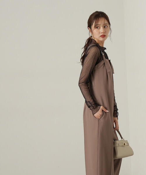 PROPORTION BODY DRESSING(プロポーションボディドレッシング)の「チュールドットトップス / 1214260907(Tシャツ/カットソー・レディース・ブラック/ホワイト系その他・FREE)」の3枚目の写真