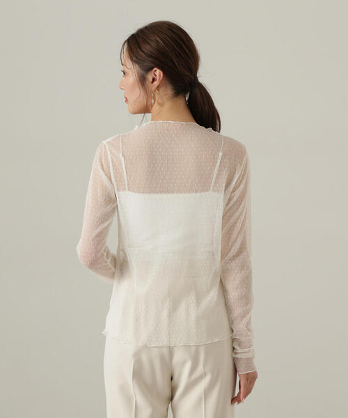 PROPORTION BODY DRESSING(プロポーションボディドレッシング)の「チュールドットトップス / 1214260907(Tシャツ/カットソー・レディース・ブラック/ホワイト系その他・FREE)」の20枚目の写真