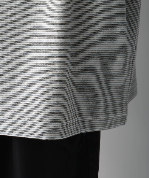 SIGNAL SPORTS（シグナルスポーツ）の「【SIGNAL SPORTS】ワンポイント刺繍/ボーダーTシャツ（Tシャツ/カットソー・メンズ・ホワイト系その他/ブルー系その他・MEDIUM/LARGE）」の16枚目の写真