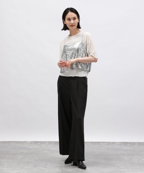 LAKOLE(ラコレ)の「スパンコールビスチェ / 142600(ベスト・レディース・ブラック/シルバー・FREE)」の3枚目の写真