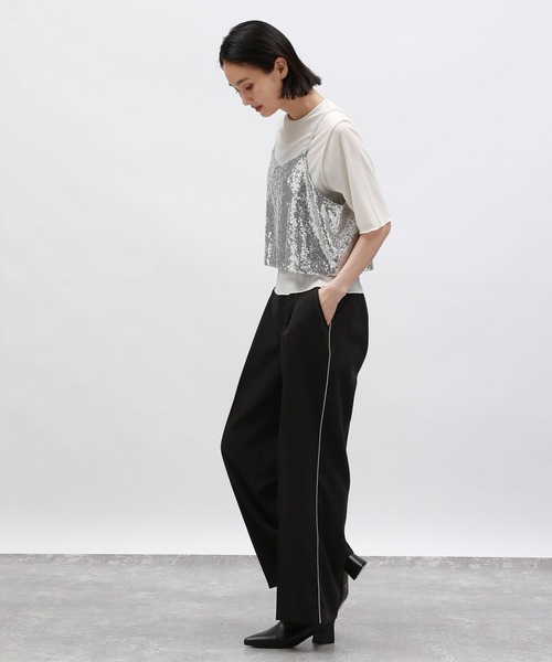 LAKOLE(ラコレ)の「スパンコールビスチェ / 142600(ベスト・レディース・ブラック/シルバー・FREE)」の4枚目の写真