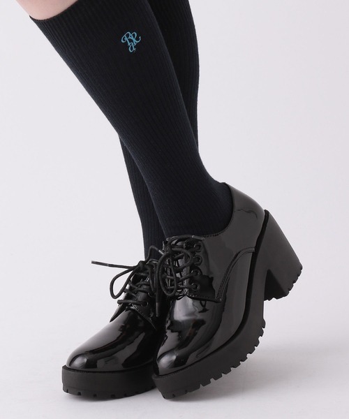 repipi armario（レピピ アルマリオ）の「PUレースアップシューズ（ローファー・キッズ・アイボリー/ブラック/ブラック系その他・SMALL/MEDIUM/LARGE）」の3枚目の写真