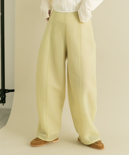 KBF（ケイビーエフ）の「シアーダンボールパンツ（その他パンツ・レディース・ライトベージュ/ブルー系その他・ONE）」の2枚目の写真