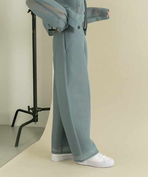 KBF（ケイビーエフ）の「シアーダンボールパンツ（その他パンツ・レディース・ライトベージュ/ブルー系その他・ONE）」の22枚目の写真