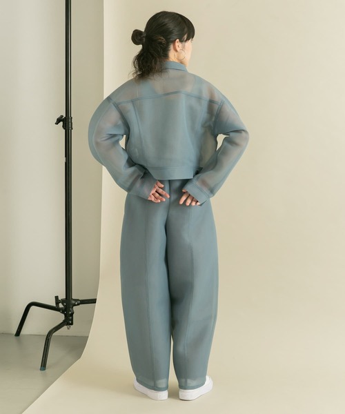 KBF（ケイビーエフ）の「シアーダンボールパンツ（その他パンツ・レディース・ライトベージュ/ブルー系その他・ONE）」の18枚目の写真