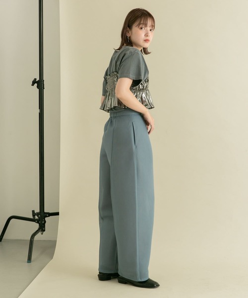 KBF（ケイビーエフ）の「シアーダンボールパンツ（その他パンツ・レディース・ライトベージュ/ブルー系その他・ONE）」の11枚目の写真