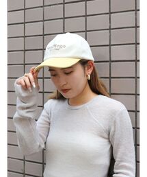 バイカラーコーデュロイキャップ