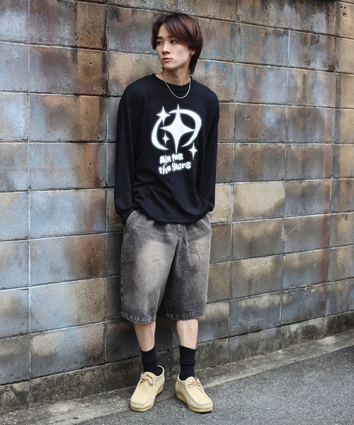 SPINNS（スピンズ）の「グランジ/ロンT感覚で着れる！ニットソー スター（ニット/セーター・メンズ・チャコール/ブルー/オフホワイト/ブラック・ONESIZE）」の11枚目の写真