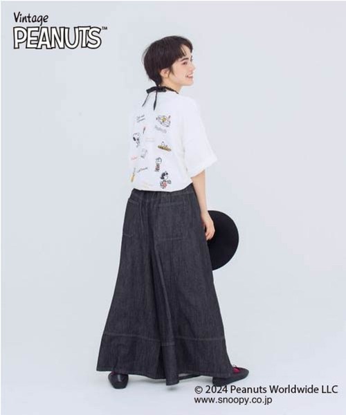 studio CLIP（スタディオクリップ）の「デニムスカーチョ[プチ・プラスサイズあり]（デニムパンツ・レディース・ブラック/インディゴブルー・PF/MEDIUM/LARGE/ﾌﾘｰ(L)）」の3枚目の写真