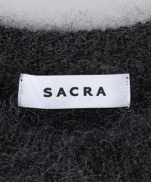 SACRA（サクラ）の「＜SACRA＞LEO ジャカード ニット（ニット/セーター・レディース・ダークグレー/ネイビー・38）」の10枚目の写真