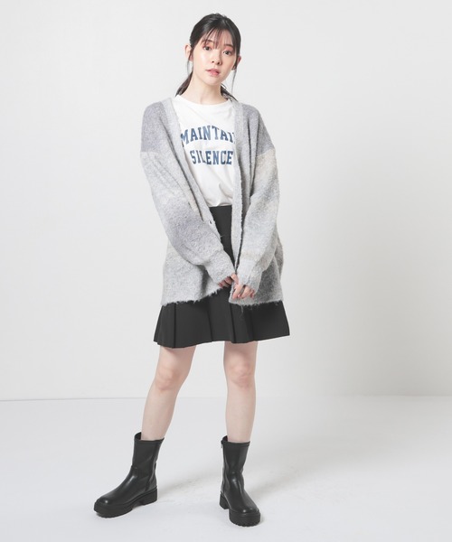 Honeys（ハニーズ）の「グラデーションＶカーデ（カーディガン/ボレロ・レディース・ブルー系/イエロー系/ブラウン系/パープル系/グレー系・S/M/L/LL）」の17枚目の写真