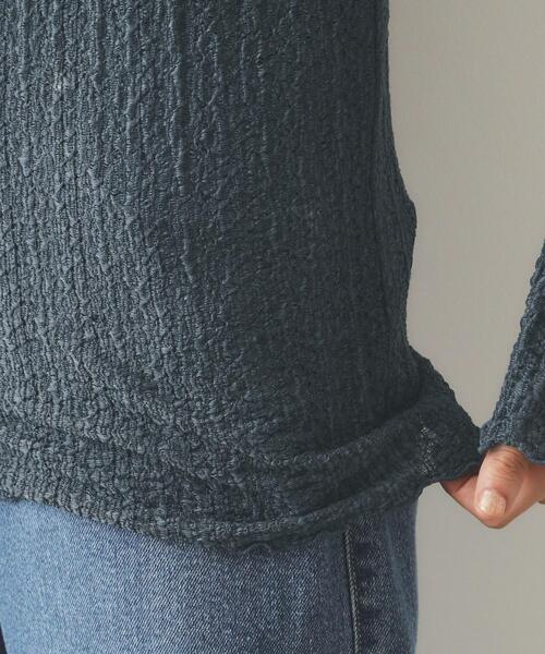 OPAQUE.CLIP(オペークドットクリップ)の「◆シアーレースハイネックトップス【洗濯機洗い可】(Tシャツ/カットソー・レディース・ホワイト/ブラック/ダークグレー・40/38/42)」の21枚目の写真