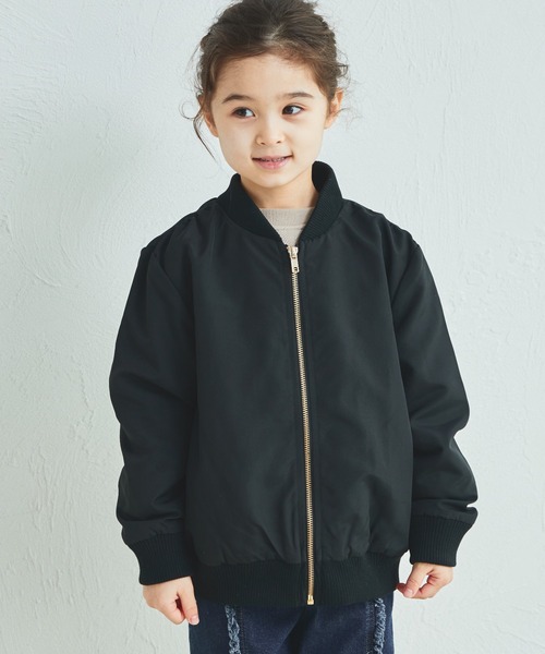 pairmanon（ペアマノン）の「バックフリル MA-1 ブルゾン（ブルゾン・キッズ・ピンク/ラベンダー/ベージュ/ブラック/テラコッタ/ネイビー/ベージュ系その他/ピンク系その他・150/100/110/130/140/120/90）」の10枚目の写真