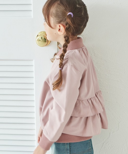 pairmanon（ペアマノン）の「バックフリル MA-1 ブルゾン（ブルゾン・キッズ・ピンク/ラベンダー/ベージュ/ブラック/テラコッタ/ネイビー/ベージュ系その他/ピンク系その他・150/100/110/130/140/120/90）」の17枚目の写真