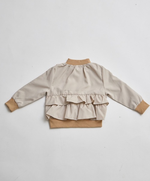 pairmanon（ペアマノン）の「バックフリル MA-1 ブルゾン（ブルゾン・キッズ・ピンク/ラベンダー/ベージュ/ブラック/テラコッタ/ネイビー/ベージュ系その他/ピンク系その他・150/100/110/130/140/120/90）」の20枚目の写真