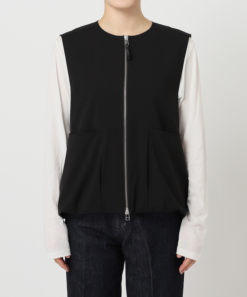 B.C STOCK（ベーセーストック）の「バルーンヘムベスト（ベスト・レディース・ブラック/チャコールグレー・FREE）」の20枚目の写真