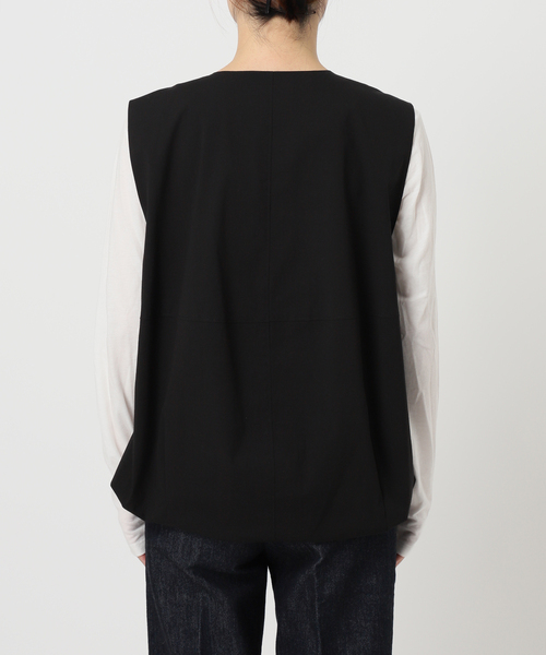 B.C STOCK（ベーセーストック）の「バルーンヘムベスト（ベスト・レディース・ブラック/チャコールグレー・FREE）」の22枚目の写真