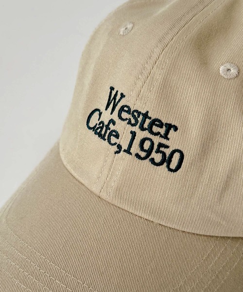 CANAL JEAN（キャナルジーン）の「Lakey Park　Wester Cafe,1950ロゴCAP（キャップ・レディース・ベージュ・ONE SIZE）」の9枚目の写真