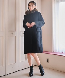 31 Sons de mode | 取り外しフード付きライトウールミディ丈コート(その他アウター)