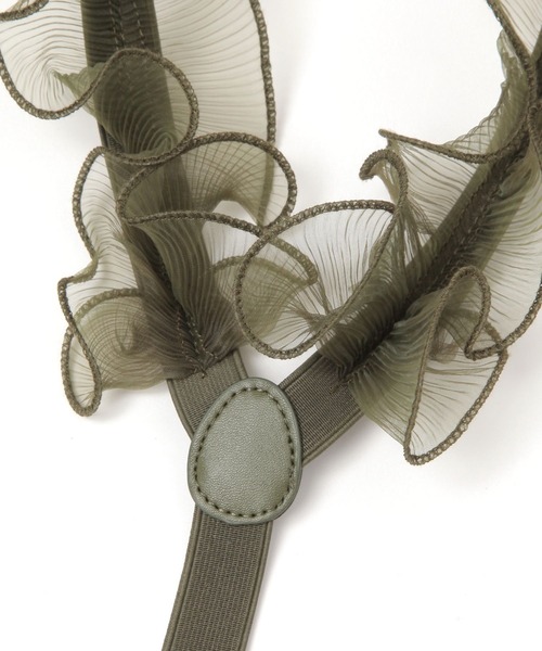 niko and...（ニコアンド）の「オリジナルプリーツフリルサスペンダー（サスペンダー・レディース・カーキ/ベージュ・0）」の5枚目の写真