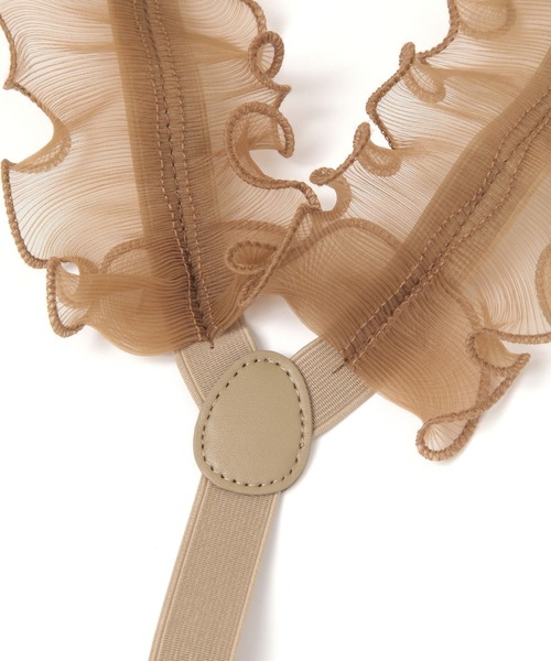 niko and...（ニコアンド）の「オリジナルプリーツフリルサスペンダー（サスペンダー・レディース・カーキ/ベージュ・0）」の10枚目の写真