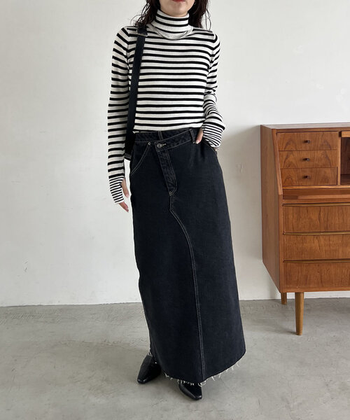 CAPRICIEUX LE'MAGE（カプリシューレマージュ）の「ハイネックリブプルオーバー（ニット/セーター・レディース・ホワイト/ブラック/グレイッシュベージュ/アイボリー・FREE）」の17枚目の写真