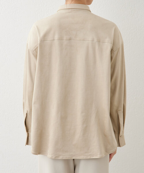 【セール】【セットアップ対応】エコスエードシャツ（シャツ/ブラウス）｜GALLARDAGALANTE（ガリャルダガランテ）