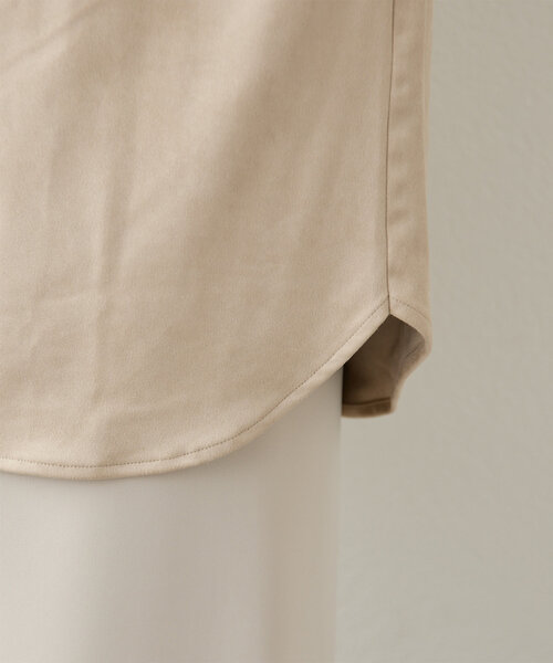 【セール】【セットアップ対応】エコスエードシャツ（シャツ/ブラウス）｜GALLARDAGALANTE（ガリャルダガランテ）