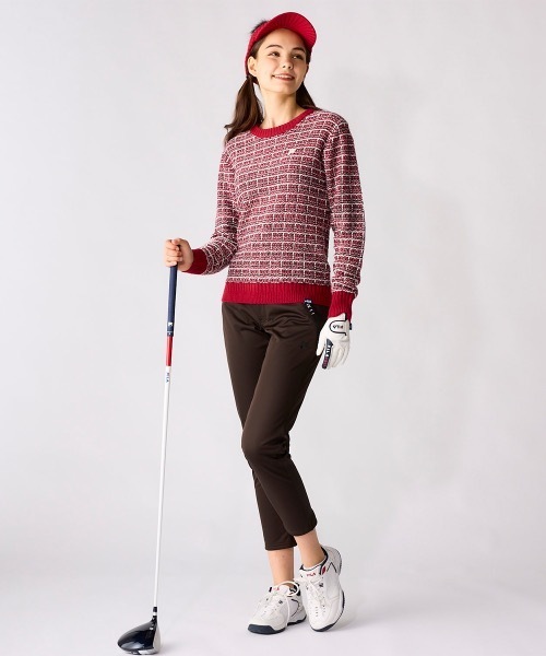 【FILA GOLF/フィラゴルフ】レディース蓄熱ボンディングパンツ ジョガーパンツ ゴルフ（その他パンツ）｜FILA GOLF（フィラゴルフ ）