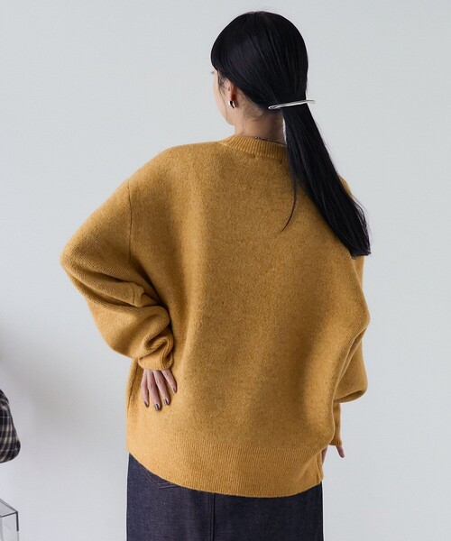 新品 フーガフーガ M.&KYOKO 薄手ニット ベージュ系 フリーサイズ セール】リボン ジャガードニット（ニット/セーター）｜FREAK'S STORE