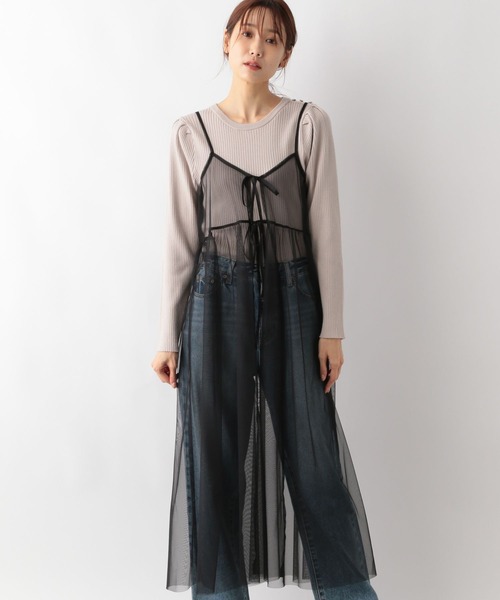 GLOBAL WORK（グローバルワーク）の「2WAYチュールキャミワンピース