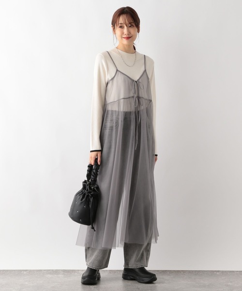 GLOBAL WORK（グローバルワーク）の「2WAYチュールキャミワンピース