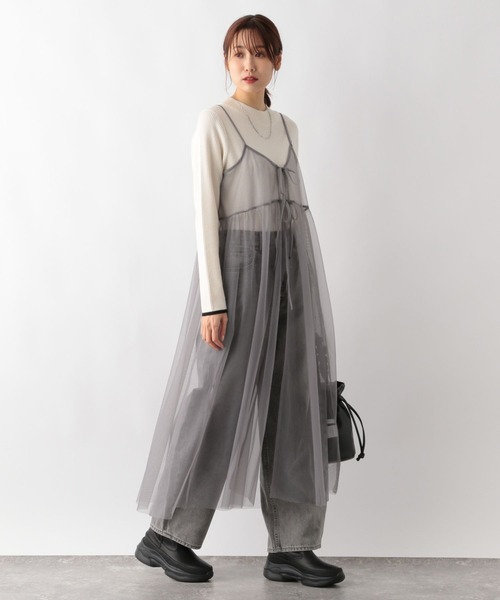 GLOBAL WORK（グローバルワーク）の「2WAYチュールキャミワンピース