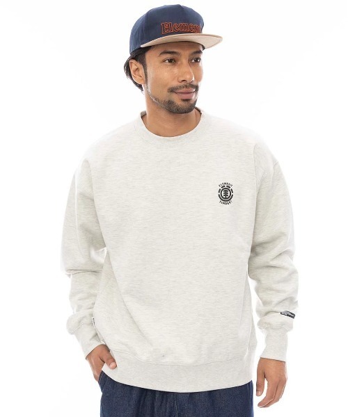 ELEMENT（エレメント）の「ELEMENT メンズ TIMBER 3 CREW WR トレーナー 【2024年秋冬モデル】/エレメントバックプリントスウェットトレーナー（スウェット・メンズ・オフホワイト/ブラック・LARGE/X-LARGE/MEDIUM）」の3枚目の写真