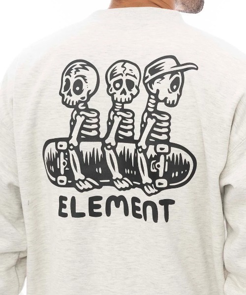 ELEMENT（エレメント）の「ELEMENT メンズ TIMBER 3 CREW WR トレーナー 【2024年秋冬モデル】/エレメントバックプリントスウェットトレーナー（スウェット・メンズ・オフホワイト/ブラック・LARGE/X-LARGE/MEDIUM）」の7枚目の写真