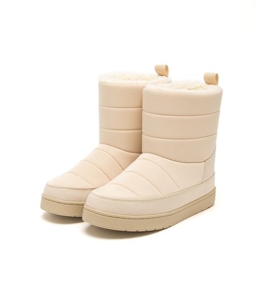 JELLY BEANS（ジェリービーンズ）の「キルティングナイロンブーツ（レディース）(186-46001)JELLY BEANS(ジェリービーンズ)（ブーツ・レディース・ブラック/グレー/アイボリー・23/24/25/22.5）」の12枚目の写真